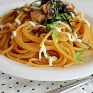 照り焼きチキンのパスタ